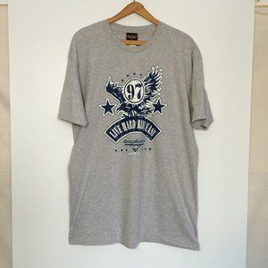 Harley-Davidson Las Vegas Cafe Mens T-Shirt Large Gray 97 Eagle Print NWT